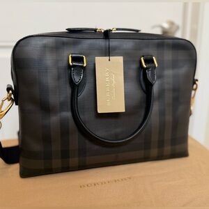 Authentic Burberry London Check "Barrow" Briefcase - EUC w/ Dust Bag